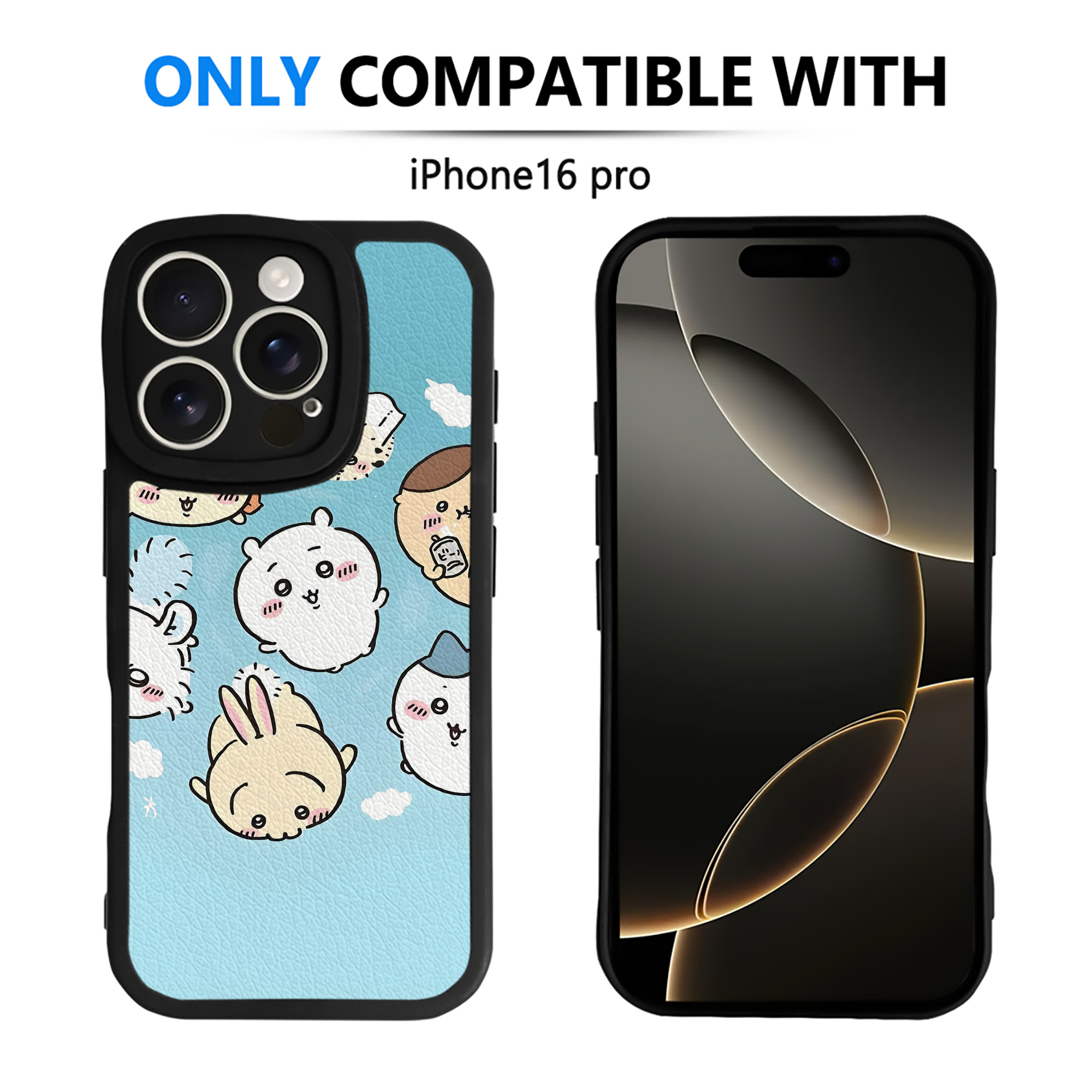 （画像用） ちいかわ Chii-kawa 【iPhone 16シリーズ対応】シリコンスマホケース（レザー調） 材質：シリコン